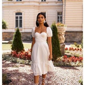 Alamour the Label Katina White Dress